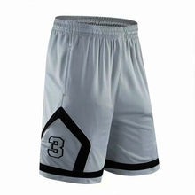 Load image into Gallery viewer, Men Basketball Sports Shorts Running Fitness Quick Dry Jogging Active Athletic Performance Workout with Zipper Pocket
