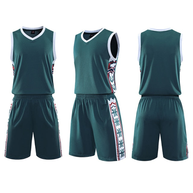 2020 Men/ Kids Basketball Jerseys Suit,College Mens Basketball Uniforms Sport Kit,Boys basket Shirt Shorts Set Breathable Custom