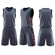 Load image into Gallery viewer, 2020 Men/ Kids Basketball Jerseys Suit,College Mens Basketball Uniforms Sport Kit,Boys basket Shirt Shorts Set Breathable Custom
