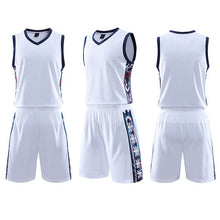 Load image into Gallery viewer, 2020 Men/ Kids Basketball Jerseys Suit,College Mens Basketball Uniforms Sport Kit,Boys basket Shirt Shorts Set Breathable Custom
