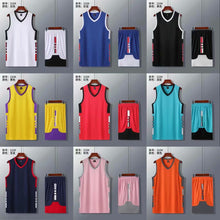 Load image into Gallery viewer, High-quality adult basketball jersey multi-color uniform boy basketball shirt running Shorts
