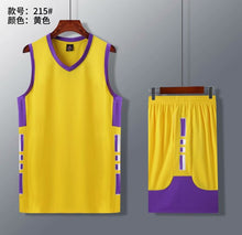 Load image into Gallery viewer, High-quality adult basketball jersey multi-color uniform boy basketball shirt running Shorts
