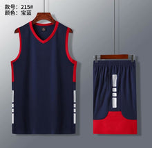 Load image into Gallery viewer, High-quality adult basketball jersey multi-color uniform boy basketball shirt running Shorts

