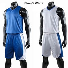 Load image into Gallery viewer, Double-sided Wearable Basketball Jersey Sports clothes Breathable Men basketball Training jerseys
