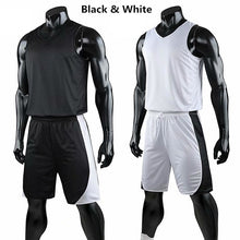 Load image into Gallery viewer, Double-sided Wearable Basketball Jersey Sports clothes Breathable Men basketball Training jerseys
