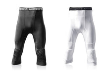 Load image into Gallery viewer, Safety Anti-Collision Basketball Shorts Men Fitness Training 3/4 Leggings With Knee Pads Sports 3XL Compression Trousers
