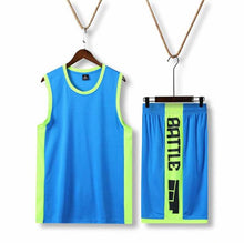 Load image into Gallery viewer, Men Basketball suits kit,custom  college team basketball jersey uniforms, basketball shirt shorts Double side pockets
