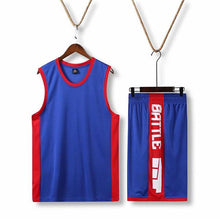 Load image into Gallery viewer, Men Basketball suits kit,custom  college team basketball jersey uniforms, basketball shirt shorts Double side pockets
